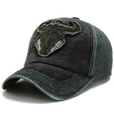 Alexvyan Green Bull Printed Cotton MenS Sun Visor Cap Baseball Adjustable Sport Summer Cap For Golf, Tennis, Cricket, Cycling
