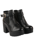 Shoetopia Girls L-21 Black Ankle Boot - 7 Uk (Girls-L-21-Black),Black,7,B0CQK7SDRZ