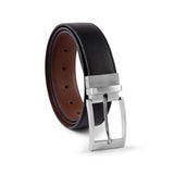 Travel Blue Carter Shiny Nickle BlackBrown Belt