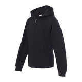 Independent Trading Co. Youth Midweight Full-Zip Hooded Sweatshirt - Black, M