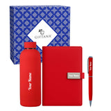 Giftana Personalized Diary With Pen, Bottle 500Ml Gift Set For Men And Women, 3 In 1 Personalised Notebook Diaries Set For Husba