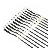PMZ Archery 31 Mix Carbon Arrow 6pcs 12pcs for Hunting Recurve Bow(6pcs,with Stickers)