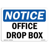 OSHA Notice Sign Office Drop Box | Aluminum Sign | Protect Your Business, Construction Site, Warehouse & Shop Area | Made in T
