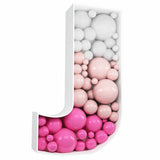 JW Passion - Premium Quality, Made With Passion 3FT Tall Mosaic Balloon Frame Letters Big Marquee Light Up Letters DIY Kit for B