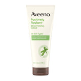 Aveeno Positively Radiant Brightening Face Scrub & Exfoliating Daily Face Wash, Moisture-Rich Soy Extract, Oil-Free, Soap-Free, 