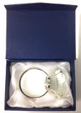Amlong Crystal Large 3 inch Diameter Clear Crystal Diamond Ring Paperweight with Gift Box