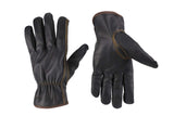 Kim Yuan Winter Warm Work Gloves 3M Thinsulate Lining Perfect for Gardening/Cutting/Construction/Motorcycle 1 Pair (L, BLACK)