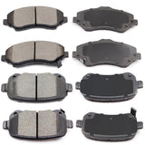 ECCPP D1273-8389 D1326-8438 Front & Rear Ceramic Disc Brake Pad Set Fit For Chrysler Town & Country 2008-2012,For Dodge Grand Ca
