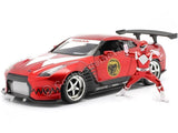 Jada 1:24 Diecast 2009 Nissan GTR with Red Ranger Figure for Boys