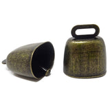 Honbay 2PCS Cow Horse Sheep Grazing Bells Cattle Farm Animal Loud Bells Pet Anti-Theft Bells Decorative Bells