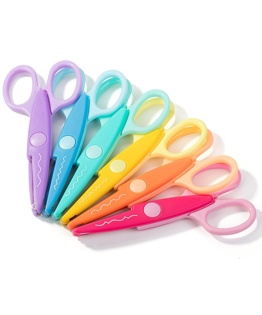 Mr. Pen- Craft Scissors Decorative Edge, 6 Pack, Candy Colors, Zig Zag ...