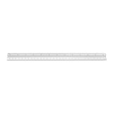 Alumicolor Aluminum Architect Metric Solid Drafting Scale, 30CM, Silver