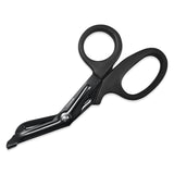 Ever Ready First Aid Autoclavable Titanium Bonded Bandage Shears 7 1/4 Bent - Tactical Stealth Black (Tactical Black Single Pack