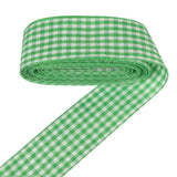Gingham Ribbon Plaid Ribbon for Gift Wrapping Party Wedding Christmas Decoration (Green,1 (25mm) x 10 Yards)
