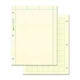 National Computation Pad, 5 x 5 Quad Ruling and Unruled, 8.5 x 11, 200 Sheets (42389), Green