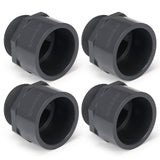 Fiwochic 4 Pcs 2 Inch PVC Pipe Fitting Male Adapter Schedule 80 Socket x Npt Compatible with 836 Series Heavy Duty Industrial Gr