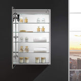Fresca Spazio 24 Wide X 36 Tall Bathroom Medicine Cabinet W/Led Lighting & Defogger