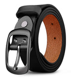 Sunshopping MenS Formal & Causal Artificial Leather Black Belt (Bob182) (32, Black)