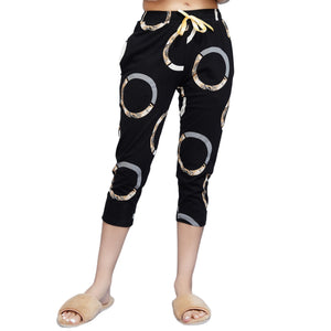 Trylo Cotton Fabric Relaxed Fit Printed Capri-7062 - L,Printed,,B0D8GY2B1B