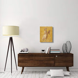 Fragment Of A Yellow Fresco Panel With Muse-Canvas Art-20X24
