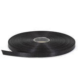 Stuffvisor Black Satin Ribbon - 1/4 inch x 50 Yards, Double Face Solid Color, Thick and Durable Ribbon Roll for Gift Wrapping, C