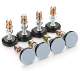Furniture Levelers- Adjustable PTFE(Teflon) -Bottomed Pads for Table, Chair, and Furniture Legs-Pack of 8 with nut Inserts-Helps