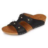 Ortho Joy Doctor Slipper For Women Fancy || Orthopedic Women'S Slipper || Comfortable Regular Wear Slippers For Women,Black,6,B0C3VTYBXV