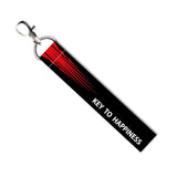 Isee 360 Key To Happiness Quotes Lanyard Tag With Swivel Lobster For Gift Luggage Bags Backpack Laptop Bags L X H 5 X 0.8 Inch