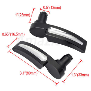 Amazicha Black Saddlebag Latch Kit Saddle Bag Latches Lifter Compatible for Harley Davidson Touring Street Glide, Road Glide, El