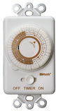 Woods 59745 59745WD 24Hour Mechanical Converts A Wall Light Switch to Timer (White)