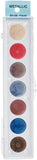 Craft Metallic RubOn Paint Set7 ColorsKit #3, 7 Count (Pack of 1), Multi