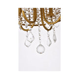 Living District Elise 4-Light Transitional Style Metal Pendant In Brass
