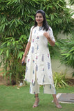 Gosriki Women'S Rayon Viscose Straight Printed Kurta With Pant (Barkat Cream-Gs_Xl_Cream_X-Large),Cream,,B0DRZQ9371