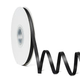 Laferri Black Satin Ribbon,1/4 X 50 Yards,Double Faced Thin Fabric Ribbon Use for Gift Wrapping DIY Craft Floral Bouquets Weddin