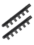 (Pack of 2) EFIELD 6 Outlets Closed Pex-A Expansion Poly PPSU Manifold 3/4 Trunk, 1/2 Port (6 Ports), ASTM F1960