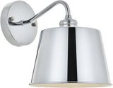 Living District Nota 1-Light Mid-Century Metal Wall Sconce In Chrome