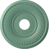 Ekena Millwork CMP16BEFSM Berkshire Thermoformed PVC Ceiling Medallion (Fits Canopies up to 7), 16OD x 3 1/2ID x 1P, Universal P