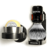 5IN1 Anbbas Shaving Brush Set,Synthetic Badger Brush and Stainless Steel Soap Bowl,ABS Wall Mounted Shaving Holders for Brush an