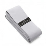 TRENDYNEST textileTextured Woven Resistance Band Sewn Sewn Label Loop Resistance Band 76Inch Rolled, Light Gray S