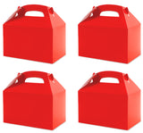 Festiko 12 Pcs Red Party Treat Boxes, Party Favor Boxes, Goodie Boxes, Cookies Boxes, Party Favor Candy Boxes, Gable Paper Gift