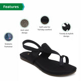 Ortho Joy Fancy Doctor Sandals|| Stylish Casual Slippers For Women,Black,7,B0B6FXNN12