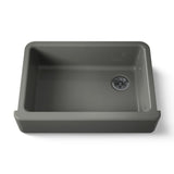 Kohler 5827-58 Whitehaven 32-3/4 undermount single-bowl farmhouse kitchen sink, Thunder Grey