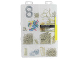 Hillman 130278 Picture Hanger Assortment Kit, 500 Piece, No Size, White