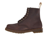 Dr. Martens Unisex 1460 Crazy Horse Leather 8 Eye Boot, Dark Brown, 15 Women/14 Men