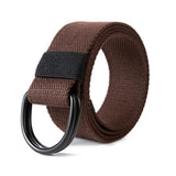 Mareout Belt Elastic Casual Canvas Belt Belt With Double D Buckle Adjustable Casual Belt Perfect Match Casual Pants Work Pants J