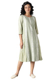 W for Woman Laurel Green A-line Kurta_22FEW17332-312251_L