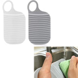 2PCS Portable Washboard for Cleaning Cloth Frictional Board HandHeld Wash Board for Microfiber Rags Fits Kitchen Household Rag 