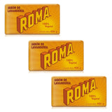Roma Laundry Bar Soap, 100% Vegetal, 400g, 3 Pack