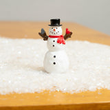 FG Square Snowman & Bird Accessories Figurines | Christmas Village House Collection for Christmas Decorations and Gift
