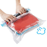 10Pack Travel Space Saver Bags (4 x S, 3 x L, 3 xL), Reusable KFYM Vacuum Travel Storage Bag, Saves 75% of Storage Space, Roll-U